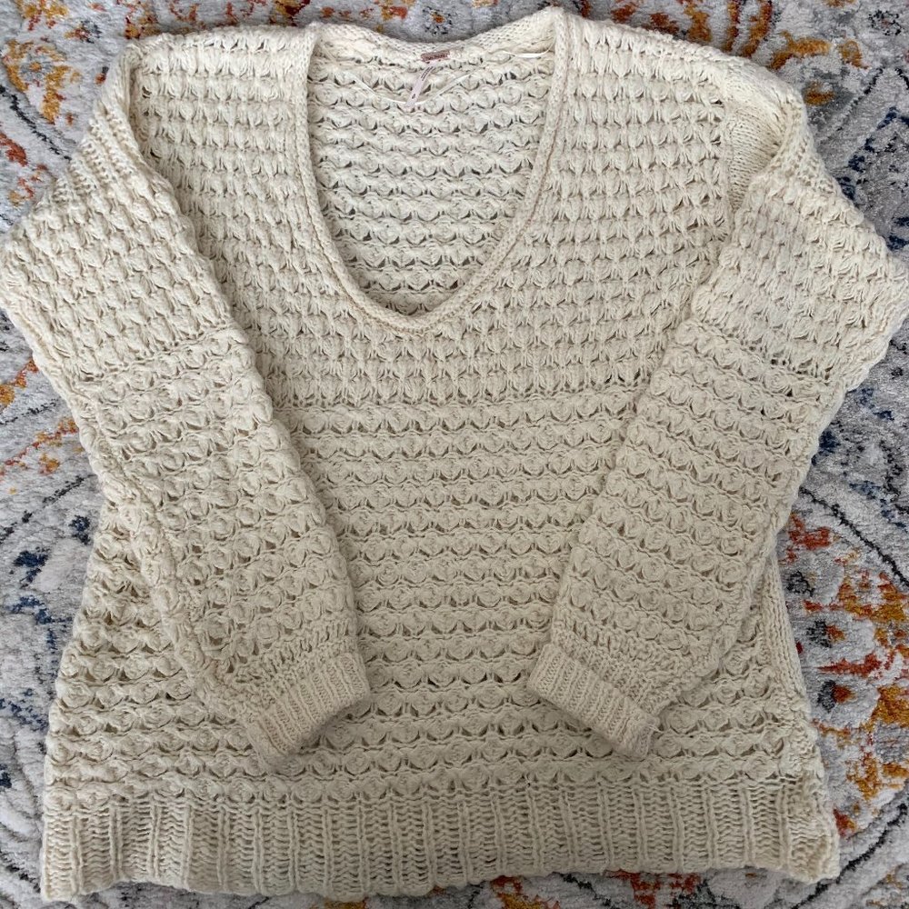 Free People Oversized Knit Sweater